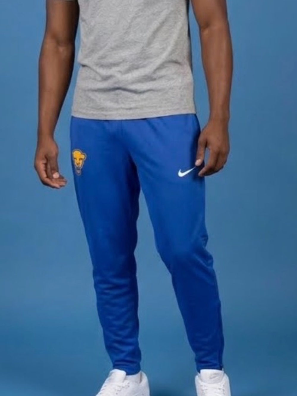 Nike Pitt Panthers Blue Dri-FIT Training Pants Joggers DH5183-493 Mens Small